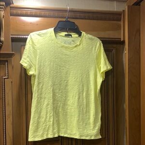 ATM Anthony Thomas Melillo Banana Colored T-shirt Size X-Large